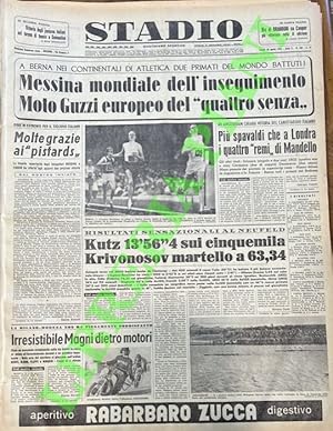 Messina mondiale dell'inseguimento. Moto Guzzi europeo del  quattro senza .