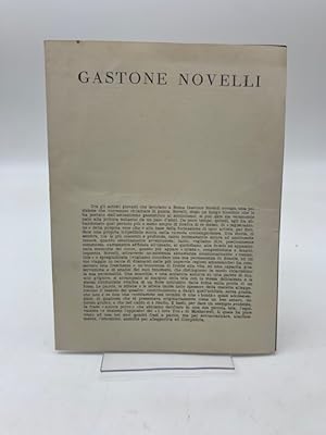 Gastone Novelli. (Galleria La Salita Roma. Dal 29 marzo 1958)