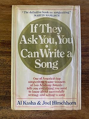 Seller image for If They Ask You, You Can Write A Song for sale by Pulp Fiction Murwillumbah