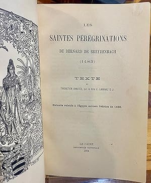 Les saintes pérégrinations de Bernard de Breydenbach (1483). Texte et traduction annotée. Extrait...