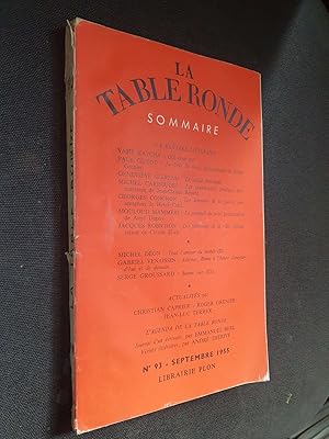 La Table Ronde n°93, sept 1955, Vahé KATCHA, Paul GUYOT, Geneviève SERREAU