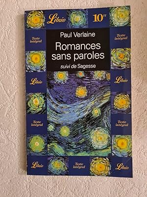 Bild des Verkufers fr Romances sans paroles. suivi de Sagesse zum Verkauf von Dmons & Merveilles