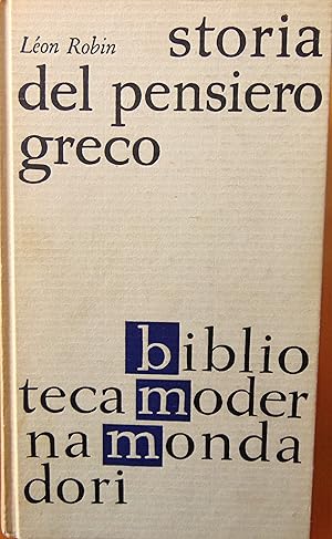 Storia del pensiero greco