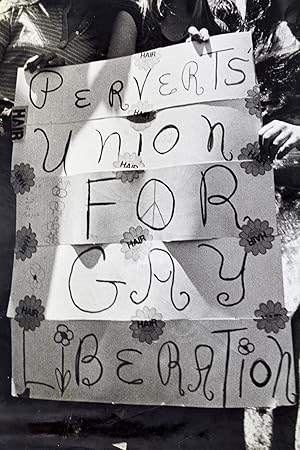 Photographie originale - Christopher Street Liberation Day March, New York - "Perverts' Union for...
