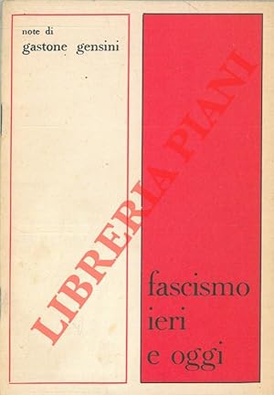 Fascismo ieri e oggi.