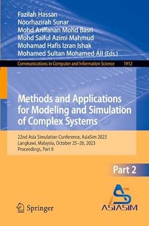 Seller image for Methods and Applications for Modeling and Simulation of Complex Systems for sale by buchversandmimpf2000