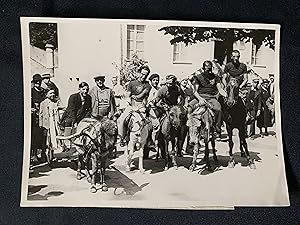 LE TOUR DE FRANCE CYCLISTE 1936-L'EQUIPE ESPAGNOLE A LUCHON-PHOTOGRAPHIE