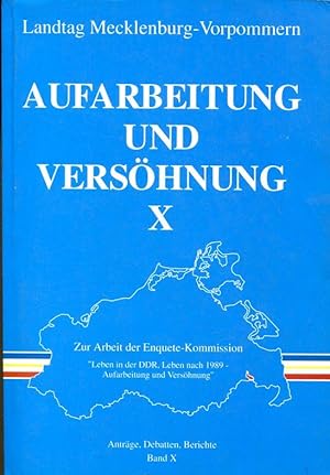 Bild des Verkufers fr Leben in der DDR, Leben nach 1989 - Aufarbeitung und Vershnung. Zur Arbeit der Enquete-Kommission "Leben in der DDR, Leben nach 1989 - Aufarbeitung und Vershnung". Mischauflage. zum Verkauf von Antiquariat & Buchhandlung Rose