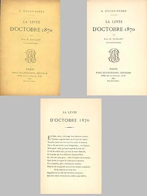 LA LEVÉE D'OCTOBRE 1870. Dit par M. BAILLET de la Comédie-Française