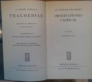 Traogediae - Observationes criticae