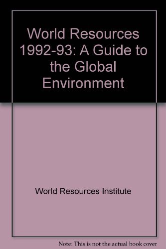 Imagen de archivo de World Resources a la venta por Bahamut Media