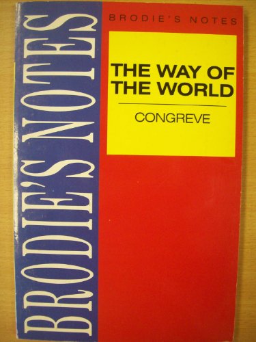 Image d'archives pour Brodie's Notes on William Congreve's "Way of the World" mis en vente par City Books, Hove