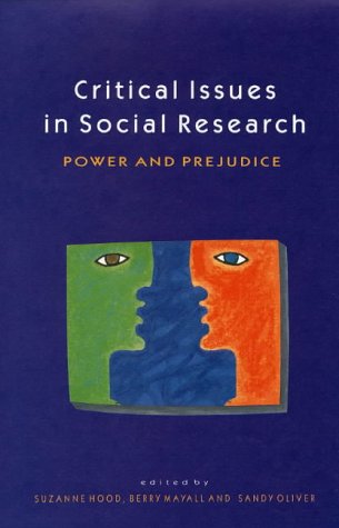 Imagen de archivo de CRITICAL ISSUES IN SOCIAL RESEARCH a la venta por WorldofBooks