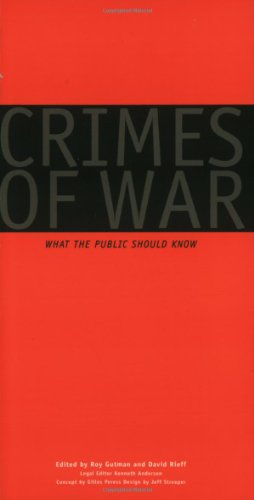 Beispielbild fr Crimes of War " What the Public Should Know (Paper) zum Verkauf von WorldofBooks