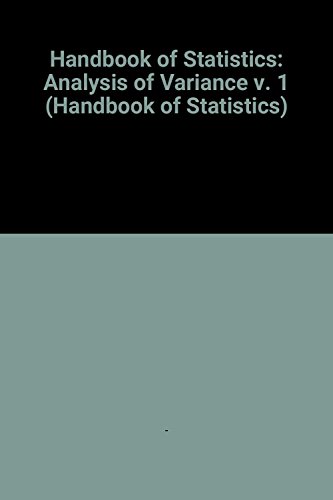 Image d'archives pour Analysis of Variance (Handbook of Statistics) mis en vente par Buchpark
