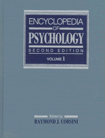 Stock image for Encyclopedia Of Psychology (4 volume set) for sale by Mount Angel Abbey Library