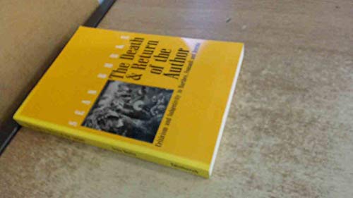 Image d'archives pour The Death and Return of the Author: Criticism and Subjectivity in Barthes, Foucault and Derrida (Modern Scottish Writers) mis en vente par WorldofBooks