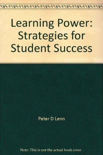 Stock image for Learning Power: Strategies for Student Success, 2nd edition for sale by Bookmonger.Ltd
