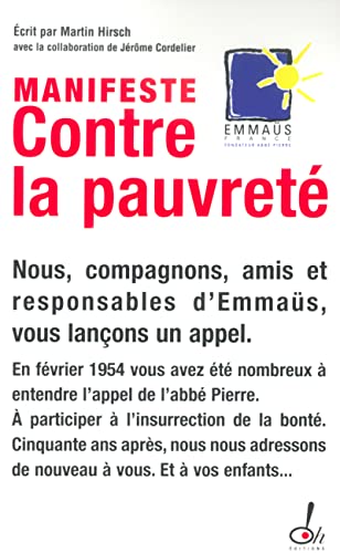 Imagen de archivo de Manifeste contre la pauvret a la venta por Solibri